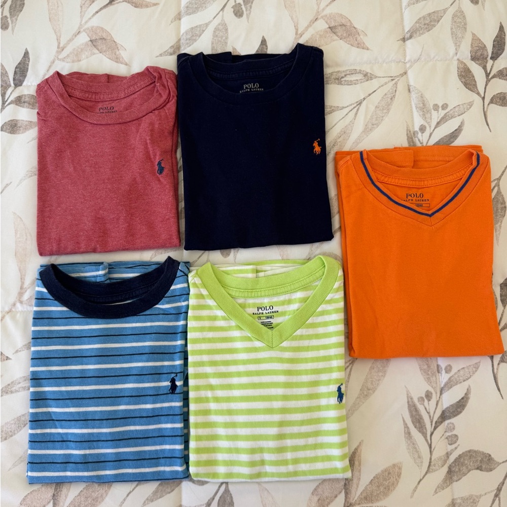 Polo by Ralph Lauren Kids Short Sleeve Tees - Red, Navy, Orange, Blue, Green
